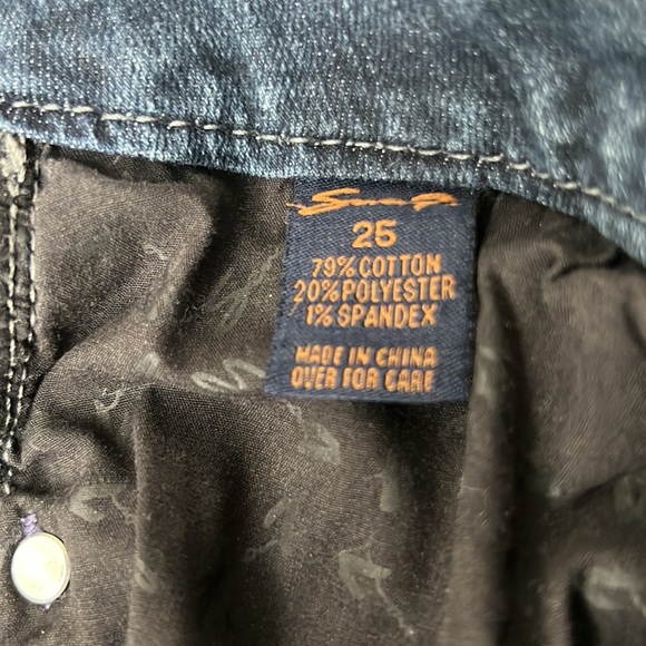 Seven7 Lady Blue Legging Jean, size 25 - Picture 4 of 10